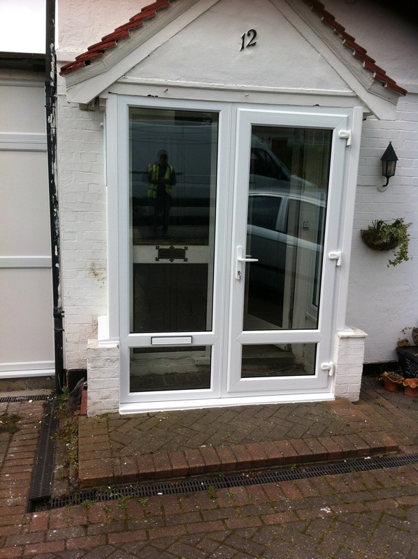 uPVC French doors fitted as front entrance in Streatham